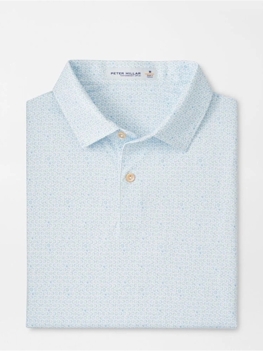 Peter Millar Men's White Featherweight Hoops Performance Polo - XXL (NWT)